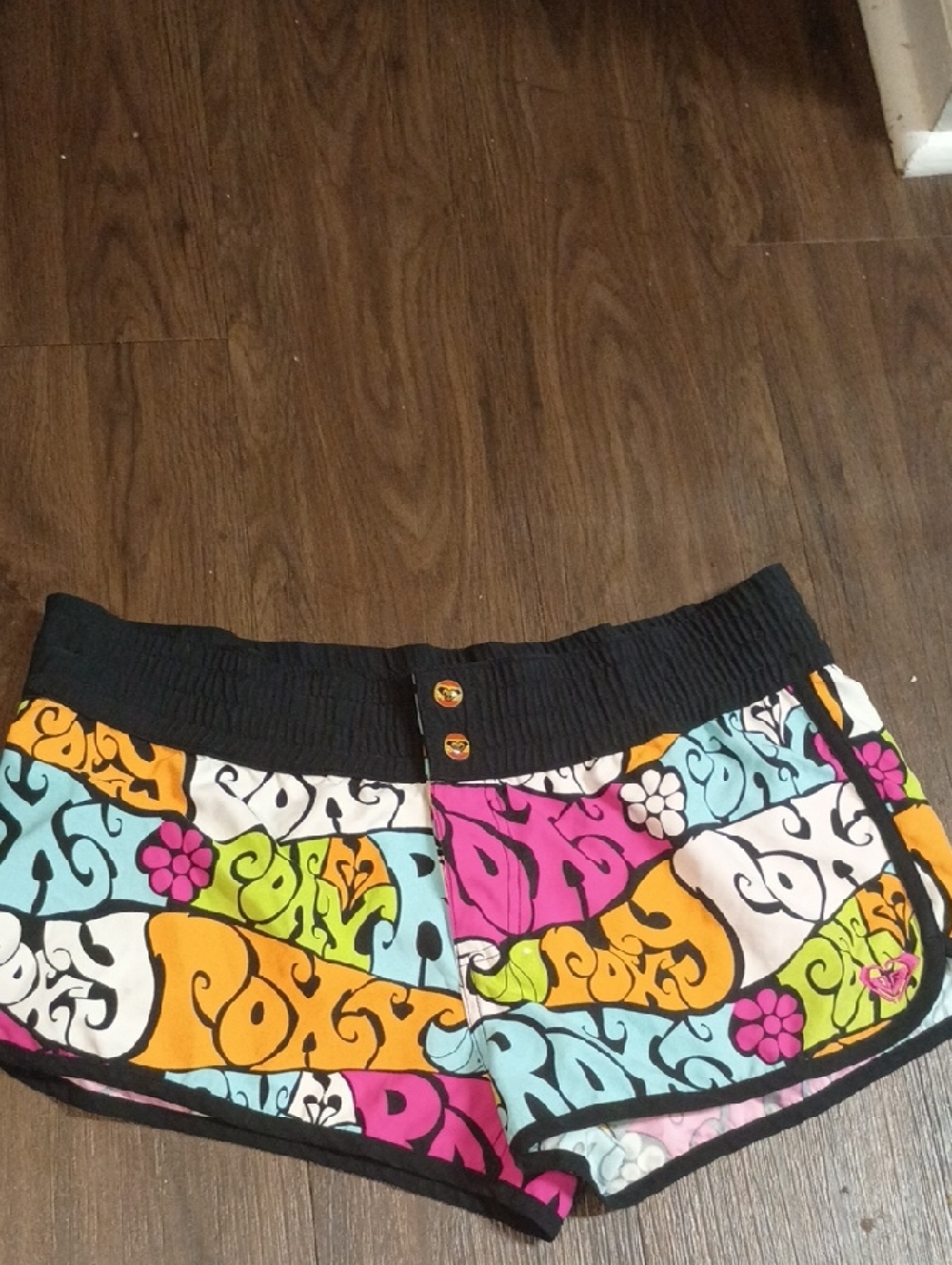 Y2k Roxy Colorful Retro Print Women’s Shorts